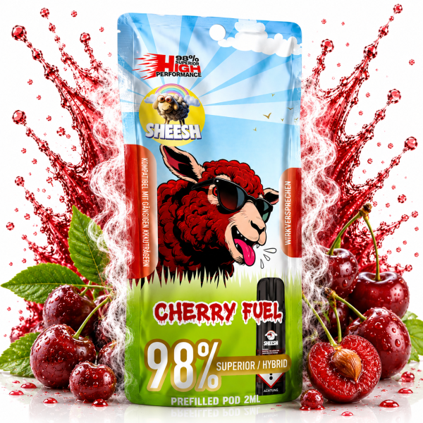 Sheesh Signature Pods | 98% Superior Blend | Cherry Fuel