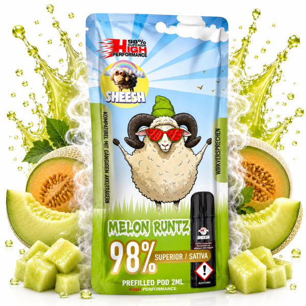 Sheesh Signature Pods | 98% Superior Blend | Melon Runtz