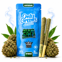 OnlyGrams® | 40% Superior Pre-Rolls (2 Stk.) | Sour...
