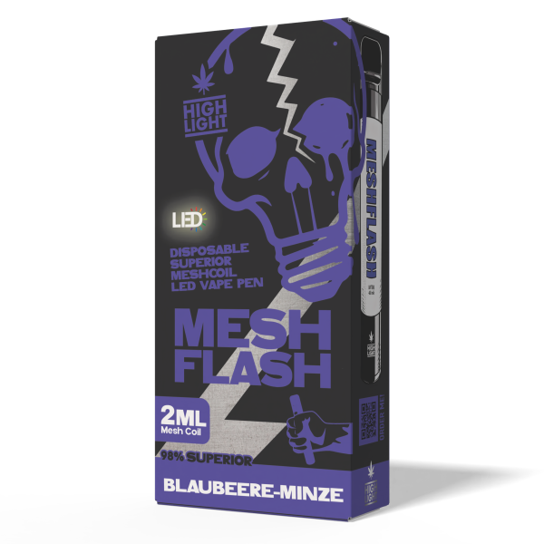 Mesh Flash 96% Superior Blend Vape 2ml | Blaubeere Minze
