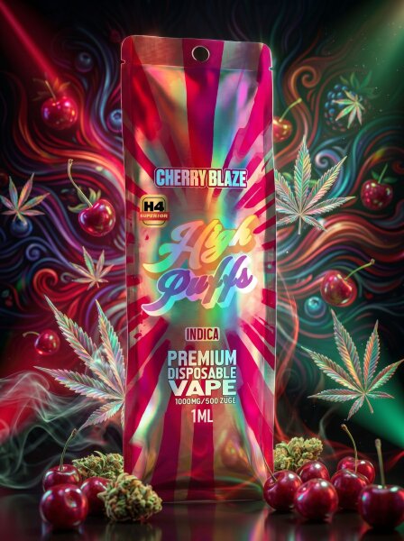 High Puffs 1ml Vape | Cherry Blaze