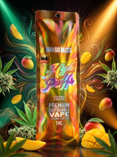 High Puffs | 1ml Vape | Mango Bliss