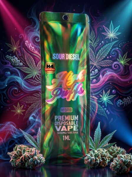 High Puffs | 1ml Vape | Sour Diesel