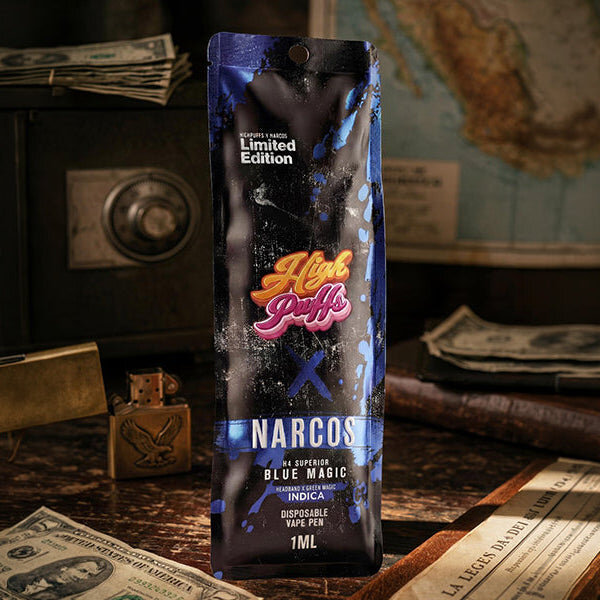 High Puffs Narcos Edition | 1ml Vape | Blue Magic