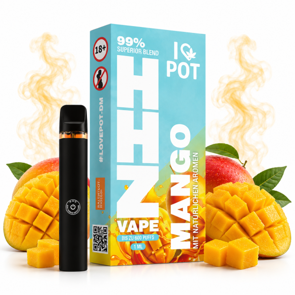 I LOVE POT HHZ VAPE | 99% Superior Blend | Mango 1ml