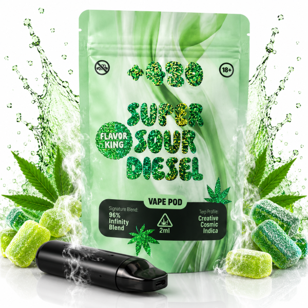 +420 Pod | 96% Infinity Blend | Sour Diesel