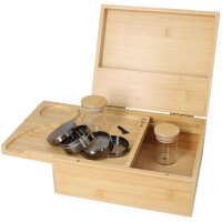 Stash Box Aufbewahrungsbox aus Holz groß + Grinder...