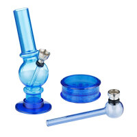 Super Heroes | Acrylbong + Grinder + Glaspfeife Set