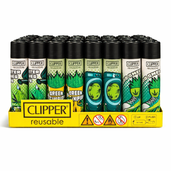 CLIPPER Feuerzeuge | 48 Stück | #Motiv8