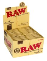 RAW Classic King Size Slim Connoisseur Papers + Tips...