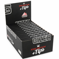 GIZEH King Size Slim Long Papers + Tips (VE=26 STK)