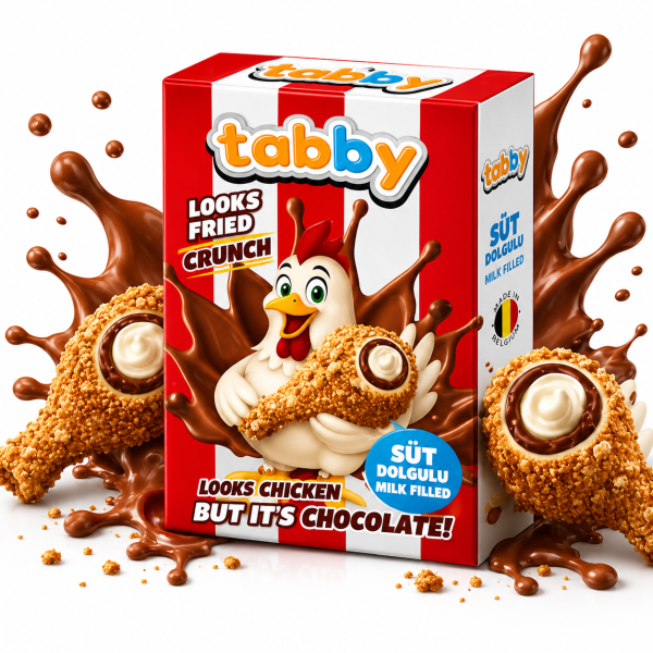 Tabby Milk Cream Chicken Schokolade 50g (VE=24 STK.)