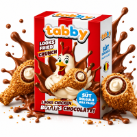 Tabby Milk Cream Chicken Schokolade 50g (VE=24 STK.)