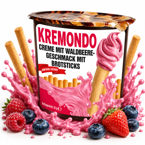 Kremondo | Brotsticks Waldbeere 50g