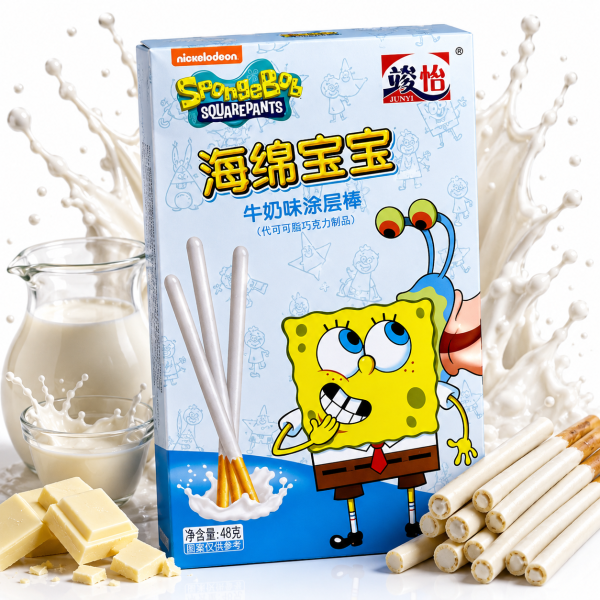 Spongebob Schwammkopf | White Coated Chocolate Stick 48g