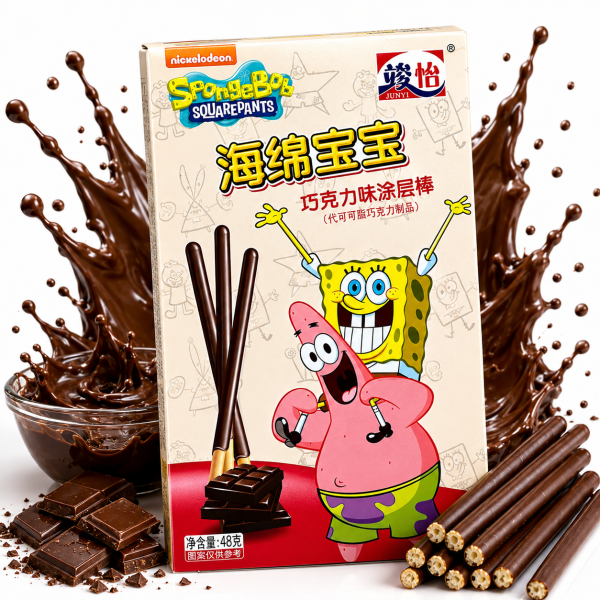 Spongebob Schwammkopf | Coated Stick Chocolate 48g