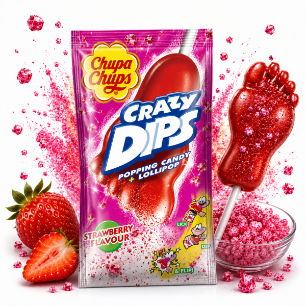 Chupa Chups | Crazy Dips | Erdbeere 14g