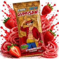 Gumisan | One Piece Luffy | Strawberry Laces Candies 75g