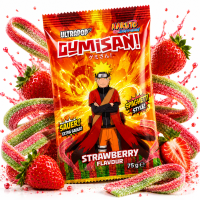 Gumisan | Naruto | Strawberry Ribbon Candies 75g
