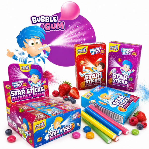 Alxs | Star Sticks Bubble Gum 35g