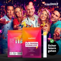 DrinkCheck K.O. Tropfen Schnelltest zur Erkennung von...