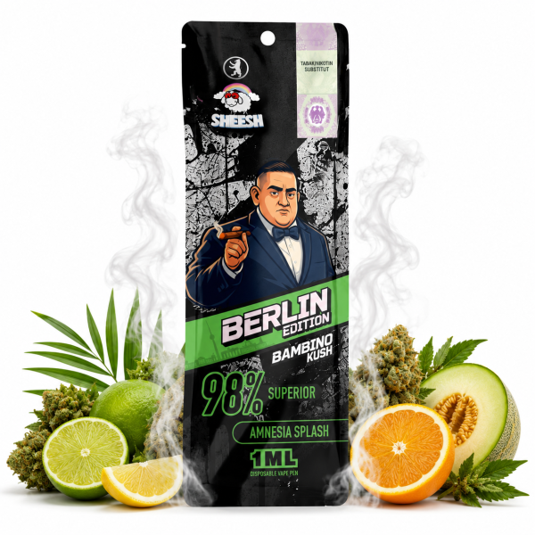 Sheesh BERLIN Limited Edition | 98% Superior Vape | Bambino Kush 1ml