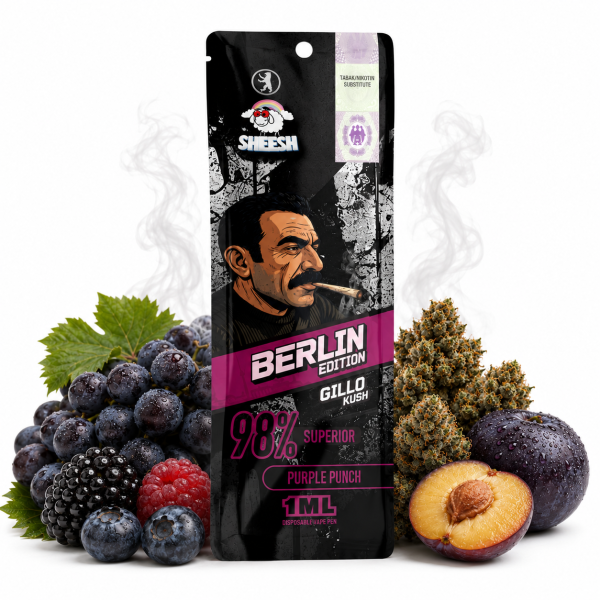 Sheesh BERLIN Limited Edition | 98% Superior Vape | Gillo Kush 1ml