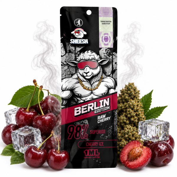 Sheesh BERLIN Limited Edition | 98% Superior Vape | Raw Cherry 1ml