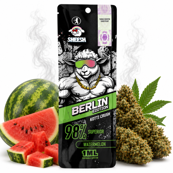 Sheesh BERLIN Limited Edition | 98% Superior Vape | Kotti Crush 1ml