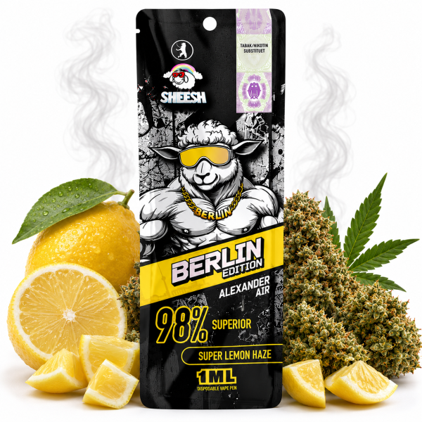 Sheesh BERLIN Limited Edition | 98% Superior Vape | Alexander Air 1ml