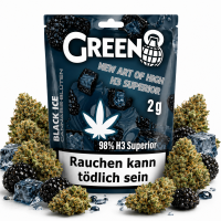 Green8 Blüten | 98% H3 Superior Blend | Black Ice 2g