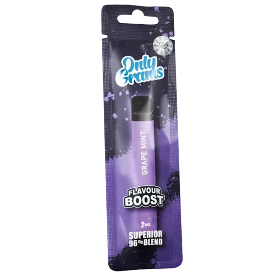 OnlyGrams&reg; Flavour Boost Vape | 2ml Superior Blend | Grape Mint