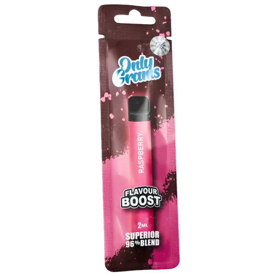 OnlyGrams&reg; Flavour Boost Vape | 2ml Superior Blend | Raspberry