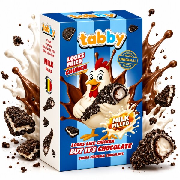 Tabby Milk Cream Chicken Cookies 50g (VE=24 STK.)