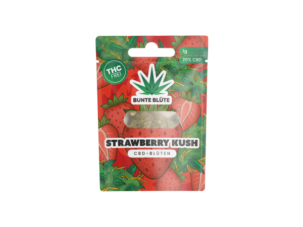 Bunte Bl&uuml;te | 20% CBD Bl&uuml;ten | Strawberry Kush 1g