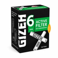 Gizeh Black Aktivkohlefilter 6mm | 34er Packung | VE = 10...
