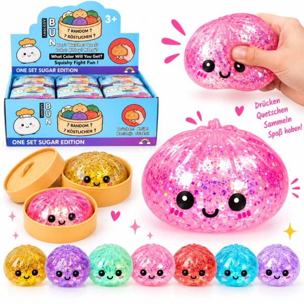 Squishy Mystery Dumpling 8,5 cm | Glitzer