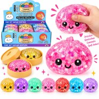 Squishy Mystery Dumpling 8,5 cm | Glitzer Marmor Perlen