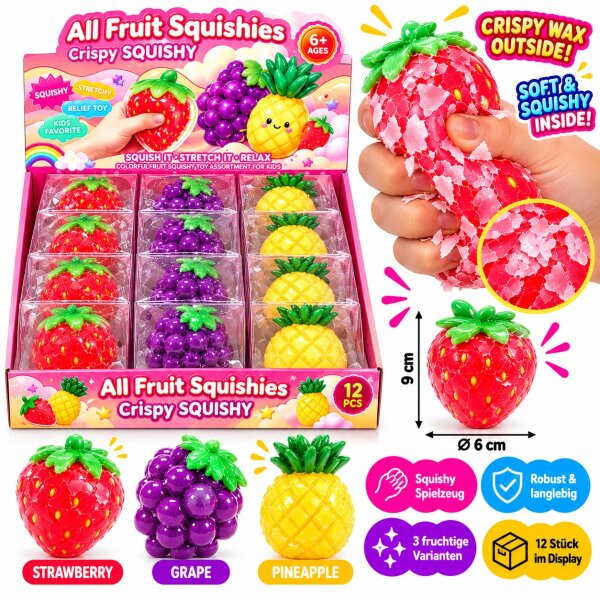 Crispy Wax Squishy | Fruits | VE = 12 Stk
