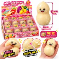 Crispy Wax Squishy | Peanut 10 cm | VE = 12 Stk