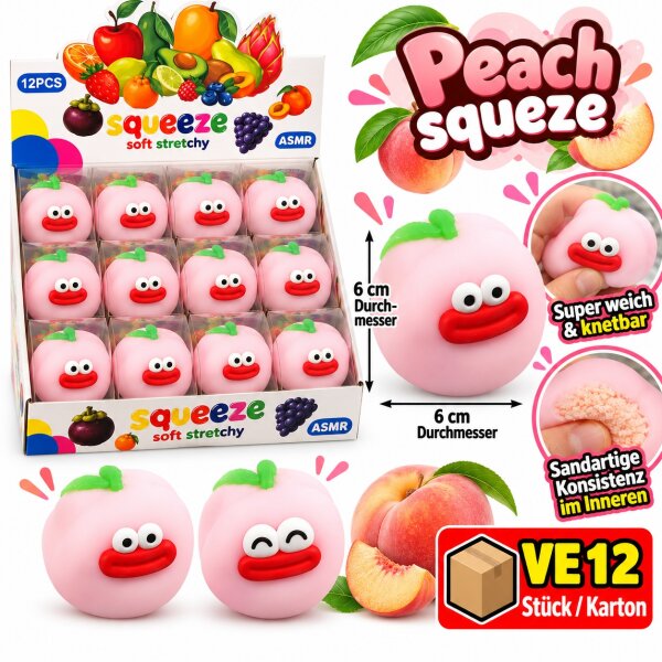 Crunchy Squishy | Peach | VE = 12 Stk