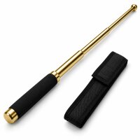 Teleskopschlagstock Gold mit Stoffgriff | 65 cm