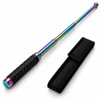 Teleskopschlagstock Rainbow mit Gummigriff | 52,5 cm