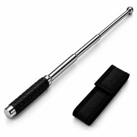 Teleskopschlagstock Gunmetal mit Gummigriff | 40cm