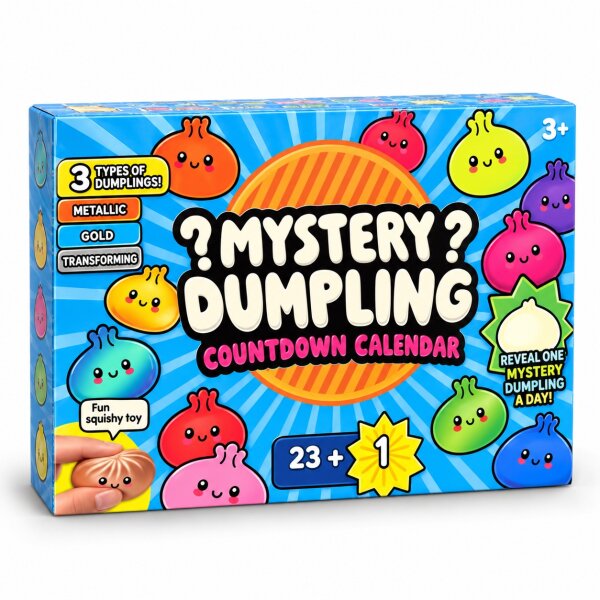 Adventskalender mit 24 &Uuml;berraschungen Blau | Squishy Dumplings